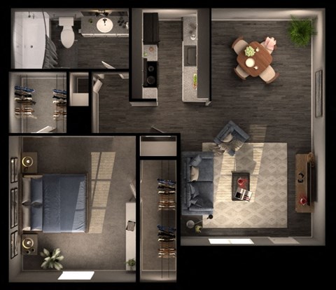 1 bed 1 bath at Sundance and Sausalito Apartments, College Station